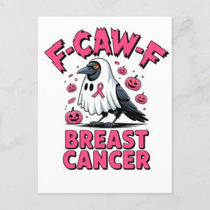 Cartão Postal De Convite F-Caw-F Cancer Da Mama Cromo De Cancer Da Mama Eng