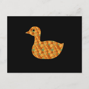 Cartão Postal De Convite Fácil Fantasia de Halloween para Pato Mallard DIY