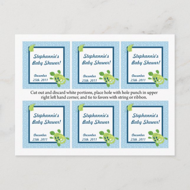 Cartão Postal De Convite Favorecer Tartaruga Recife Oceano Tartaruga (Frente)