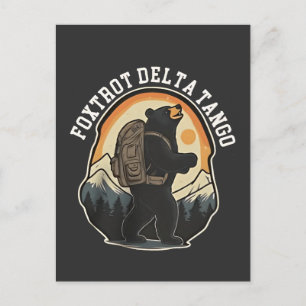 Cartão Postal De Convite FDT Resist Bear Foxtrot Delta Tango
