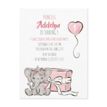 Festa de 1º Aniversário da Princesa Rosa Elefante