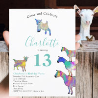 Festa de Aniversário de 13 anos com tema de cabra