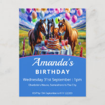 Festa de aniversário de cavalos