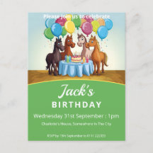 Festa de aniversário de cavalos