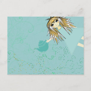 Cartão Postal De Convite Festa de Chá Anime