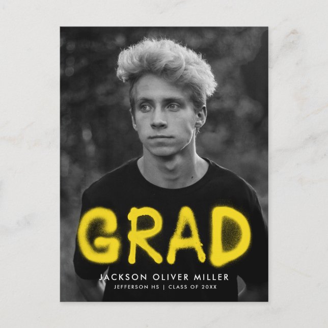 Cartão Postal De Convite Festa de formatura de Fotografias de Pintura de Sp (Frente)