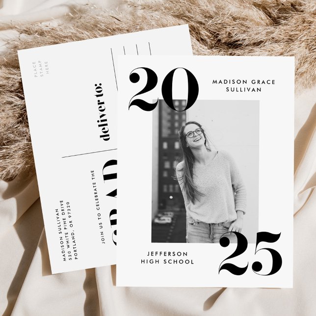 Cartão Postal De Convite Festa de formatura de Fotografias Negrito 2022 (Criador carregado)