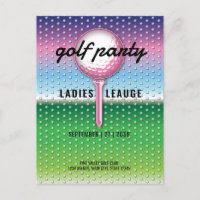 Festa de Golfe para Senhoras Elegantes Design