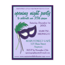 Festa de Máscara de Mascarada do Clube de Drama No