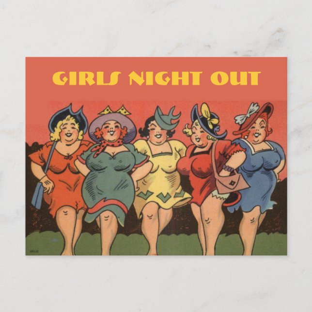 Cartão Postal De Convite festa de solteira engraçada, chá de panela, galinh (Frente)