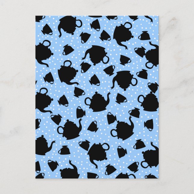 Cartão Postal De Convite Festa de Tumbling Tea (Frente)