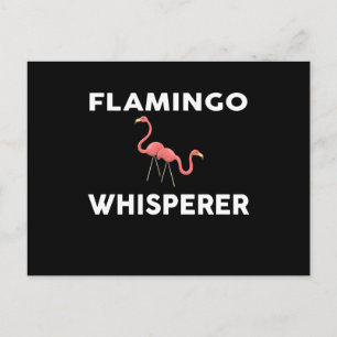Cartão Postal De Convite Flamingo Whisperer Novelty Flamingos