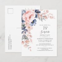 Floral 75th Surprise Festa de aniversário Botanica