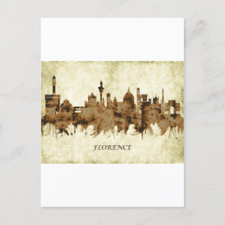 Cartão Postal De Convite Florence Itália Cityscape