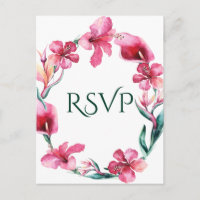 Flores Tropicais Havaianas Elegante RSVP de Casame