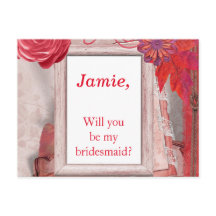 Flores Vermelhas bonito, serás minha dama de honra