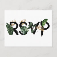 Folhas Tropicais Folha Dourada Falso Casamento RSV