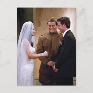 Cartão Postal De Convite FRIENDS™   Joey casa-se com Monica & Chandler