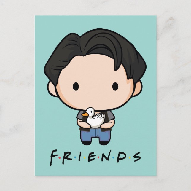 Cartão Postal De Convite FRIENDS™ | Joey Chibi (Frente)