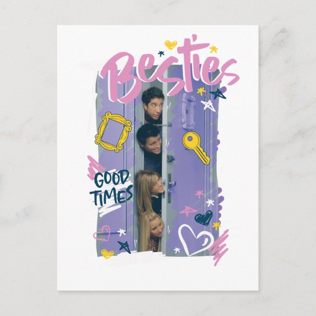 Cartão Postal De Convite FRIENDS™ | Melhores Amigas (Frente)