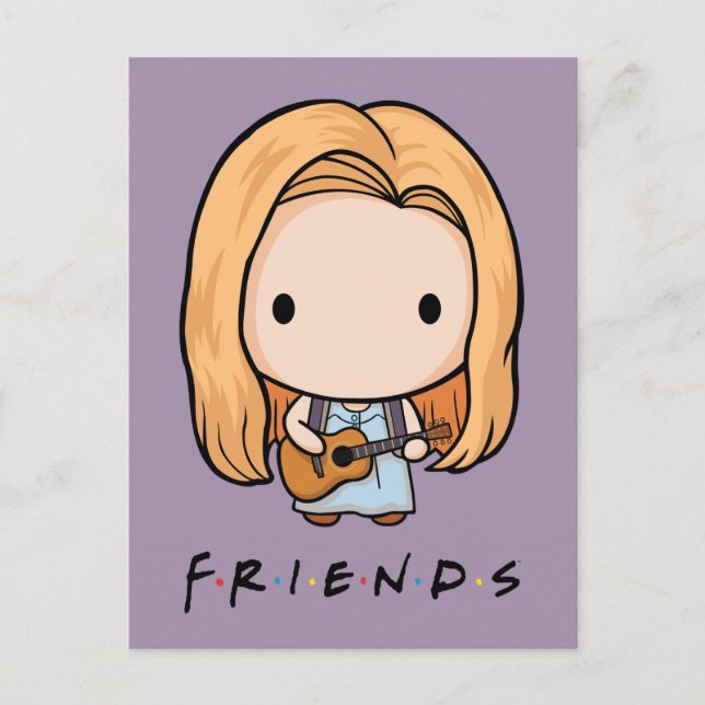 Cartão Postal De Convite FRIENDS™ | Phoebe Chibi (Frente)