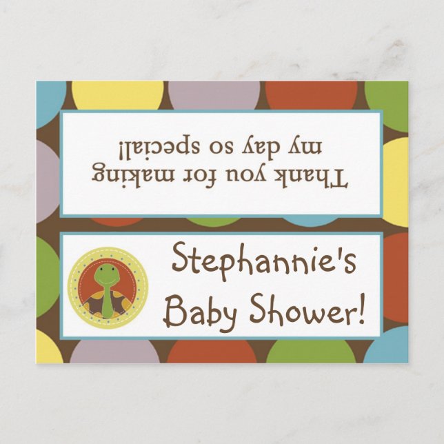 Cartão Postal De Convite Goody Bag Topper Jungle Tales Safari (Frente)