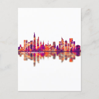 Cartão Postal De Convite Ho Chi Minh City Vietnam Skyline