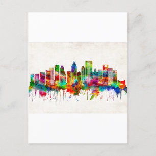 Cartão Postal De Convite Houston Texas Skyline
