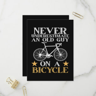Cartão Postal De Convite Humor de Ciclista Divertido de Ciclismo