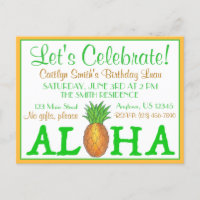 Ilha Tropical Luau Pineapple Hawaii Aloha