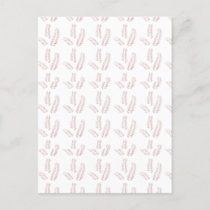 Cartão Postal De Convite Ilustração Botânica Vintage – Arte Floral Elegante