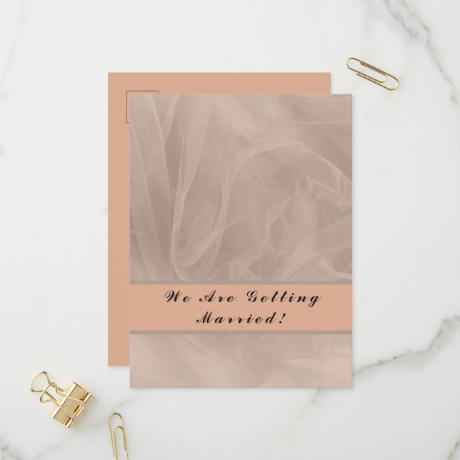 Cartão Postal De Convite Impressão texturizada de tecido rosa (Frente/Verso In Situ)