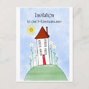 Cartão Postal De Convite inauguração