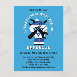Cartão Postal De Convite ISRAEL LABOR DAY Barbecue