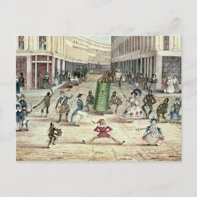 Cartão Postal De Convite Jack nos Verdes, celebrações do Dia de maio do Chi (Frente)