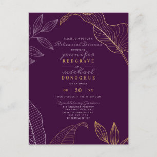 Cartão Postal De Convite Janto De Ensaio De Comprimidos Delicados De Glam P