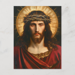 Cartão Postal De Convite Jesus Cristo Arte Religiosa Cristã