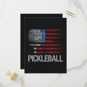 Cartão Postal De Convite Jogador de Pickleball Amante de Paddleball da Band