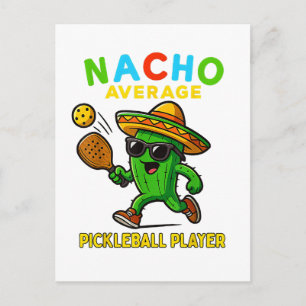 Cartão Postal De Convite Jogador de pickleball não médio