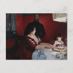 Cartão Postal De Convite John Singer Sargent - A Festa de aniversário