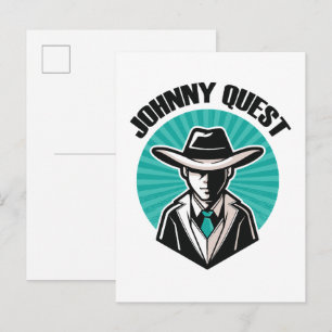 Cartão Postal De Convite Johnny Quest