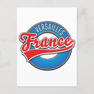 Cartão Postal De Convite Logótipo da Versailles France