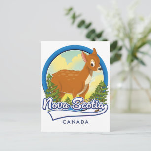 Cartão Postal De Convite logotipo de viagem da Nova Escócia Canadá