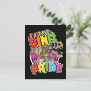 Cartão Postal De Convite Logotipo Dino Pride