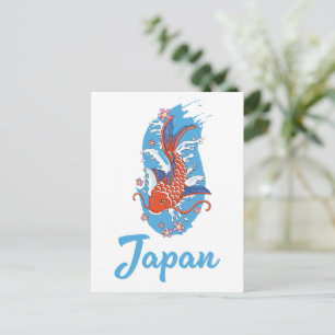 Cartão Postal De Convite logotipo do Japan Fishing