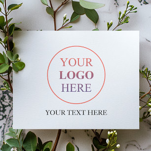 Cartão Postal De Convite Logotipo Horizontal Personalizado - Sem Ordem Míni