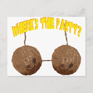 Cartão Postal De Convite loucos partidários