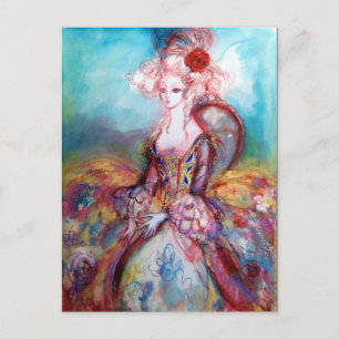 CARTÃO POSTAL DE CONVITE MADAME POMPADOUR