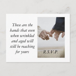 Cartão Postal De Convite Mãos