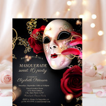 Masquerade Rosas Vermelhas Sweet 16 